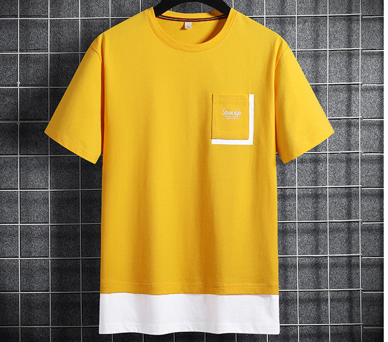 Men's Fashion Style Casual Cotton T-shirt