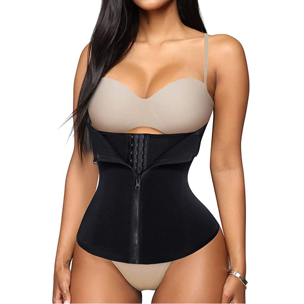 Zip Waist Closure Belly Belt Corset