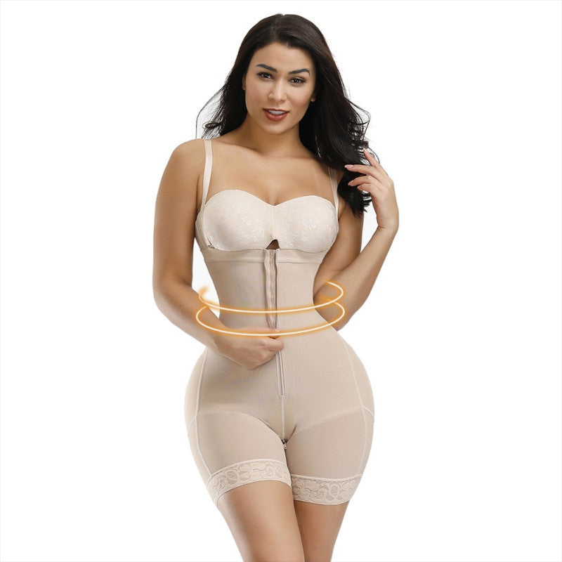 Bottom Zipper Waist And Hip Lift Tight Corset