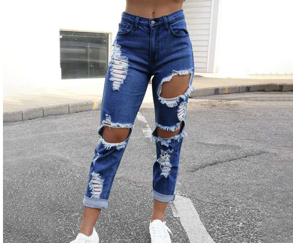 Fashion Personality Straight Jeans