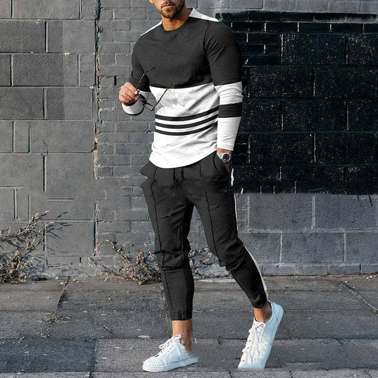 PB Di Moda Casual Sweatshirt Pullover Two-piece Set