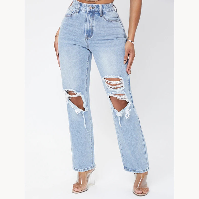 PB Di Moda Fashion High Waist Washed Jeans