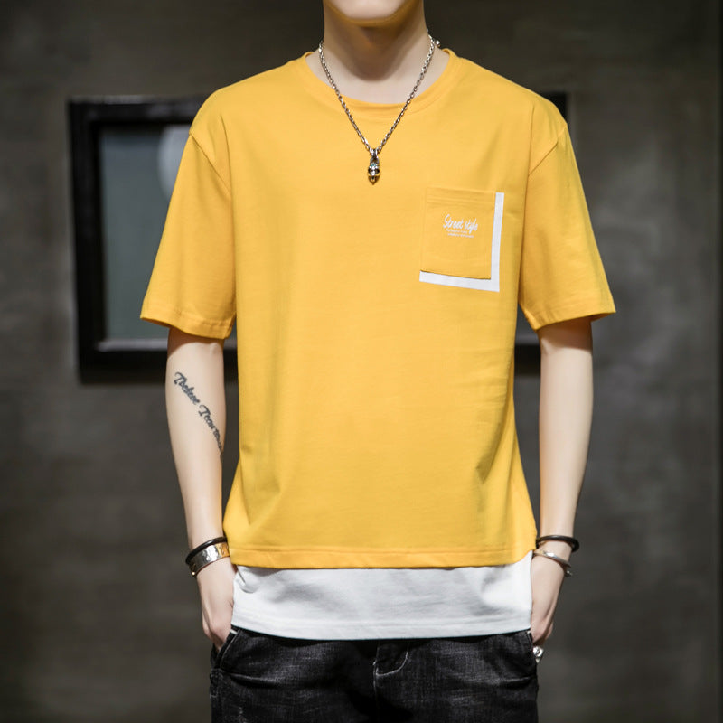 Men's Fashion Style Casual Cotton T-shirt