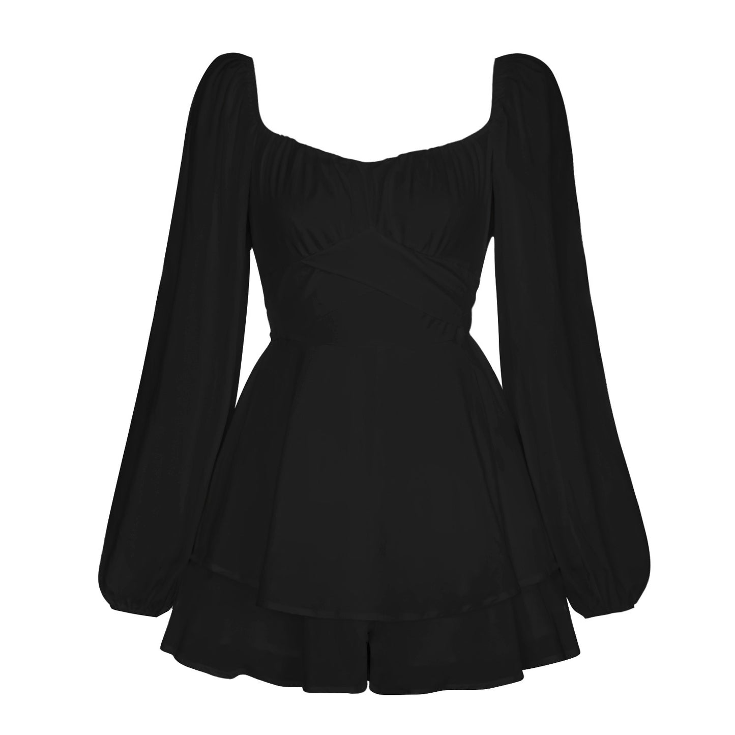 PB Di Moda Fashion Elegant Breasted Long-sleeved Dress jupsuit