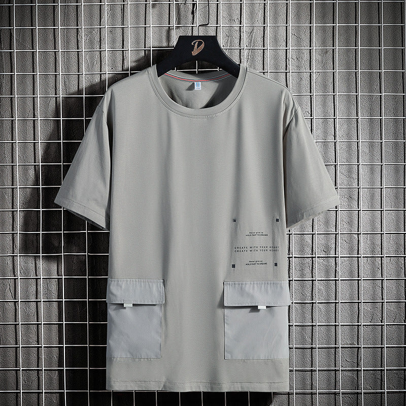 Men's Short Sleeve Crew Neck Cotton T-Shirt