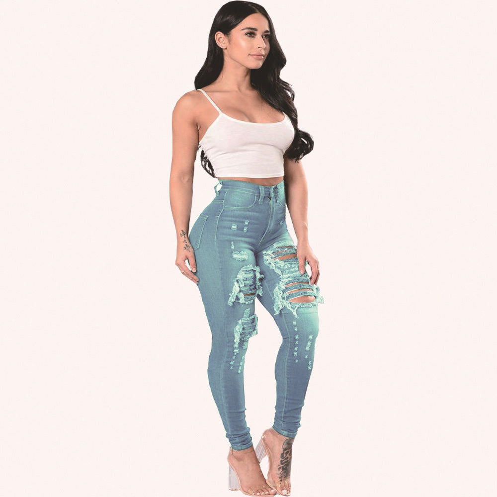 PB Di Moda Fashion Ripped Skinny Jeans