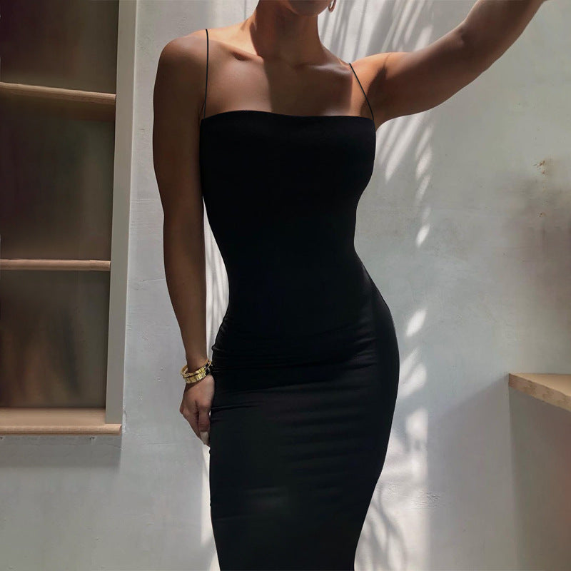 PB Di Moda Suspender Long Skirt Slim Dress