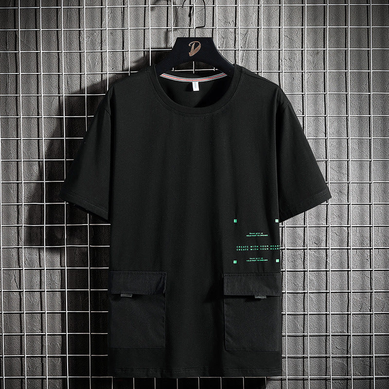 Men's Short Sleeve Crew Neck Cotton T-Shirt