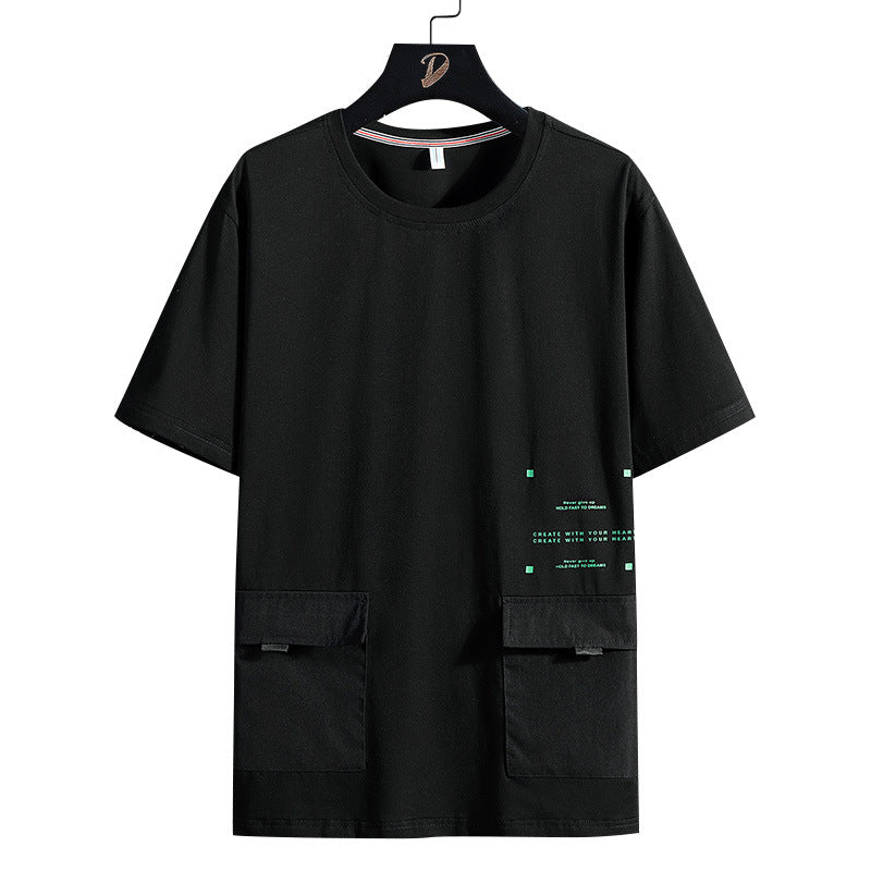 Men's Short Sleeve Crew Neck Cotton T-Shirt