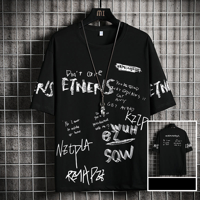 Men's Trendy T-Shirt Loose Print Top