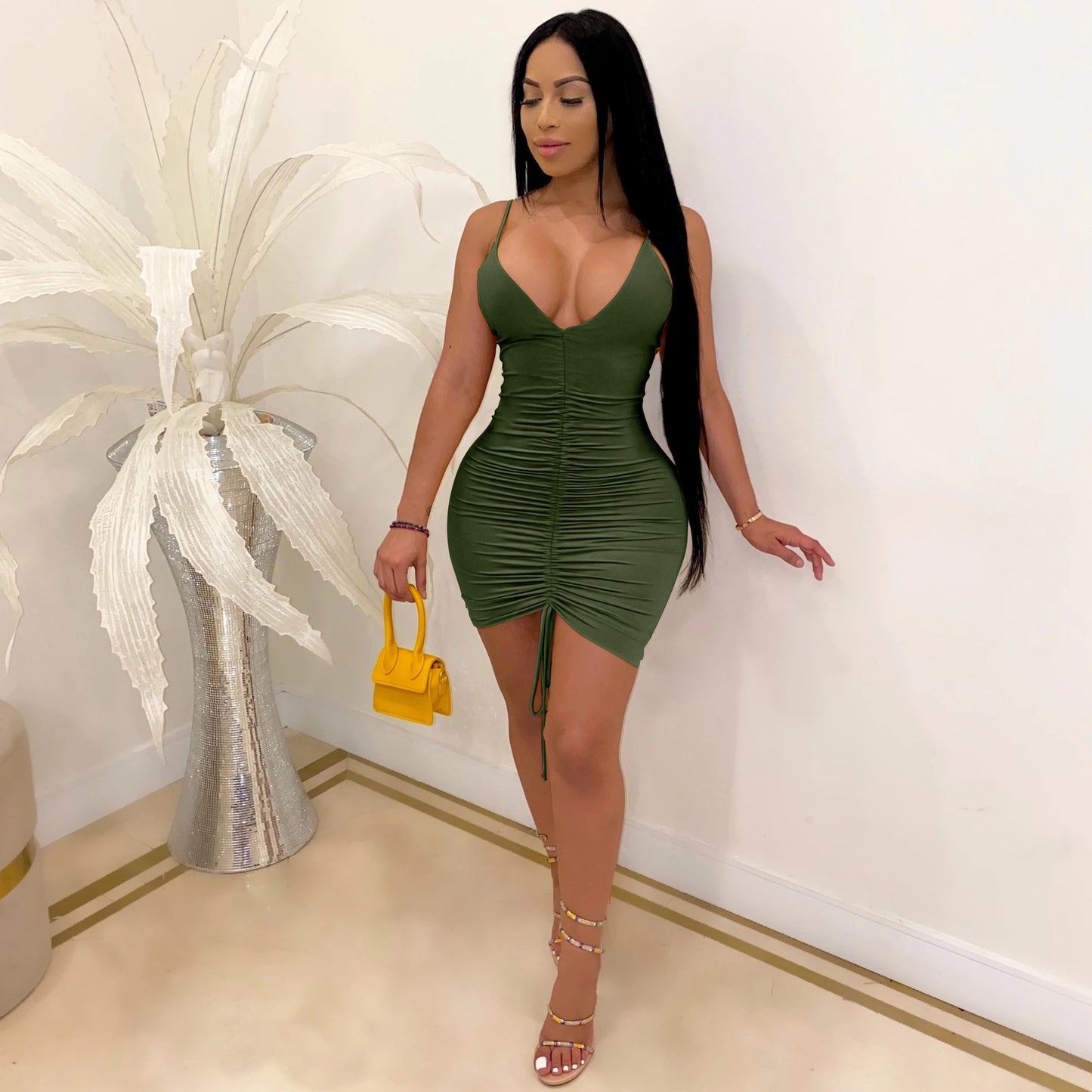 PB Di Moda Drawstring Sling Pack Hip Dress