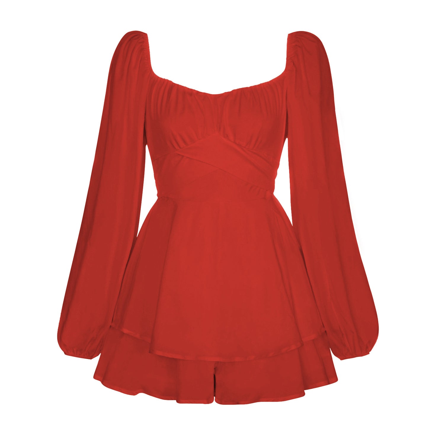 PB Di Moda Fashion Elegant Breasted Long-sleeved Dress jupsuit