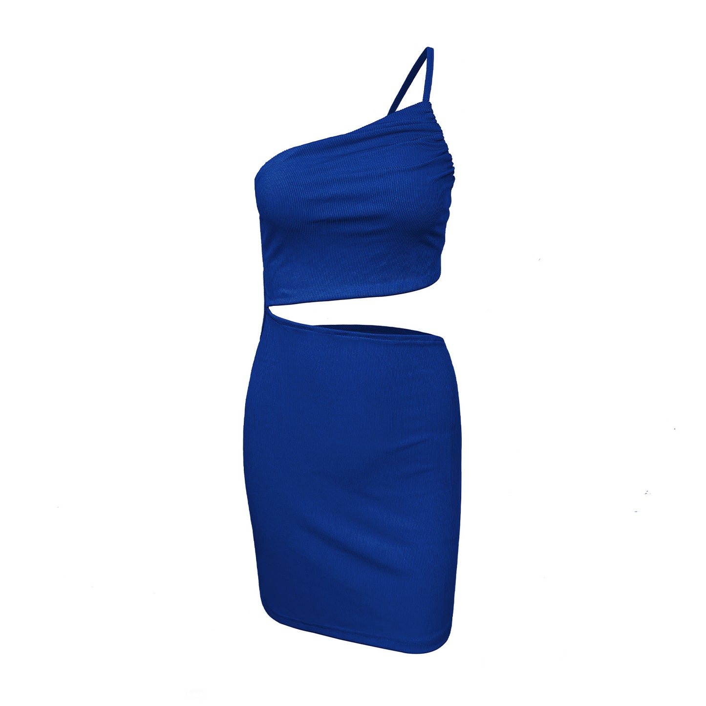 PB Di Moda One-shoulder Drawstring Dress With A Sense Of Design