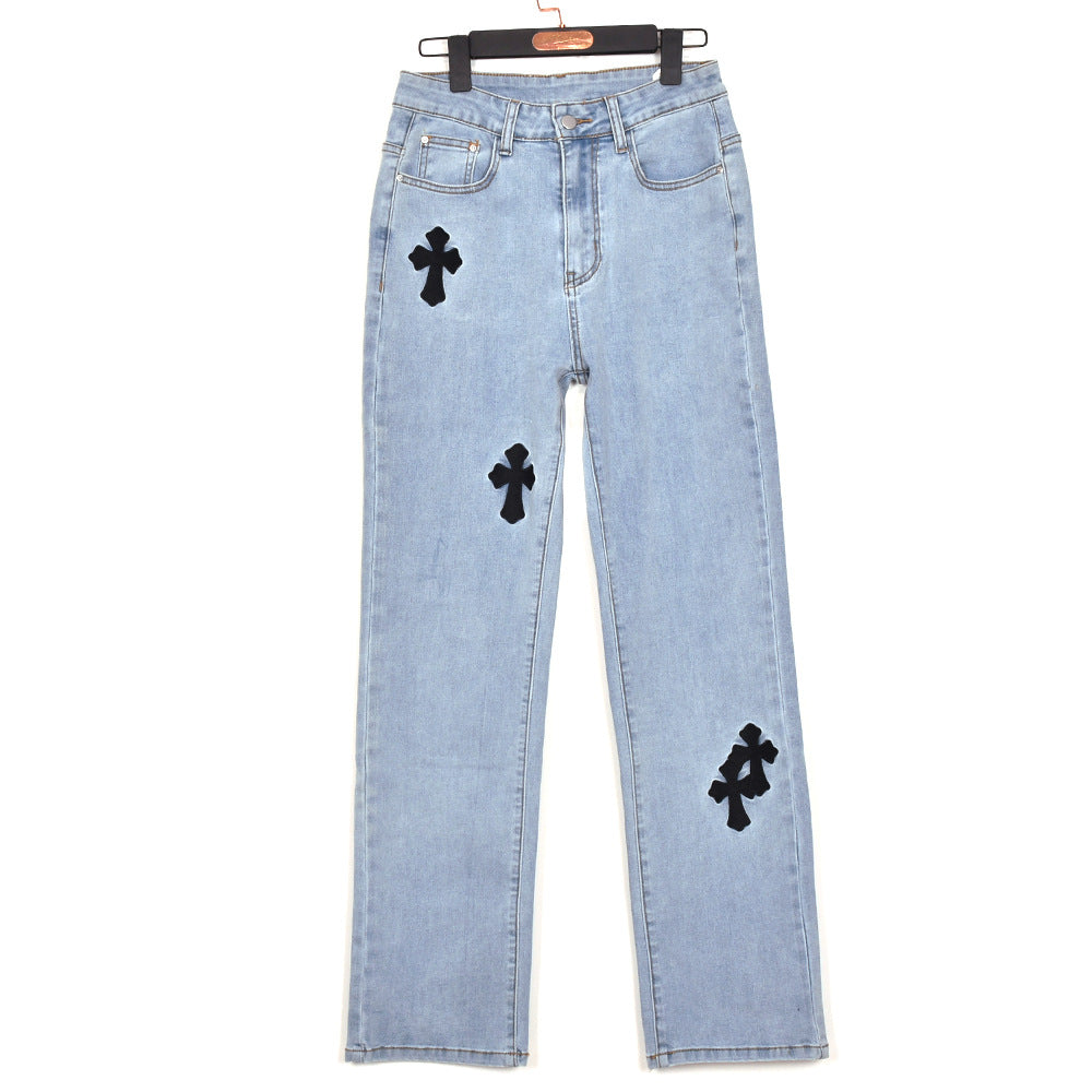 PB Di Moda Fashion Low Waist Denim Embroidered Stretch Power Tight Jeans