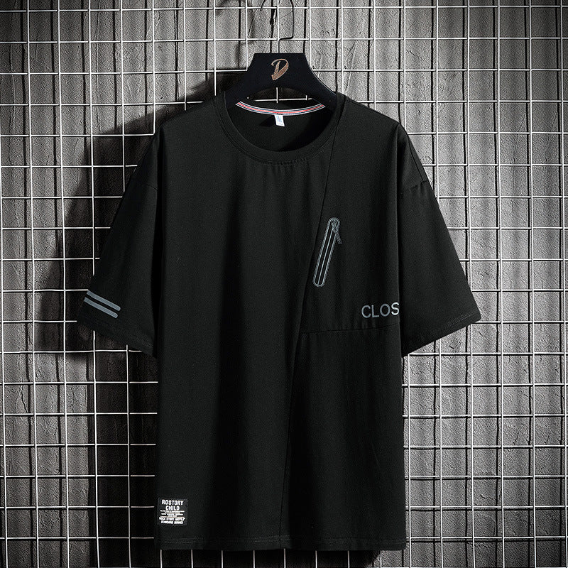 Men's T-Shirt Round Neck Simple Fashion