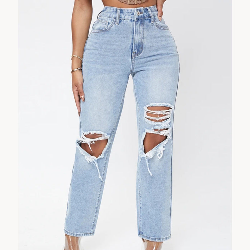 PB Di Moda Fashion High Waist Washed Jeans