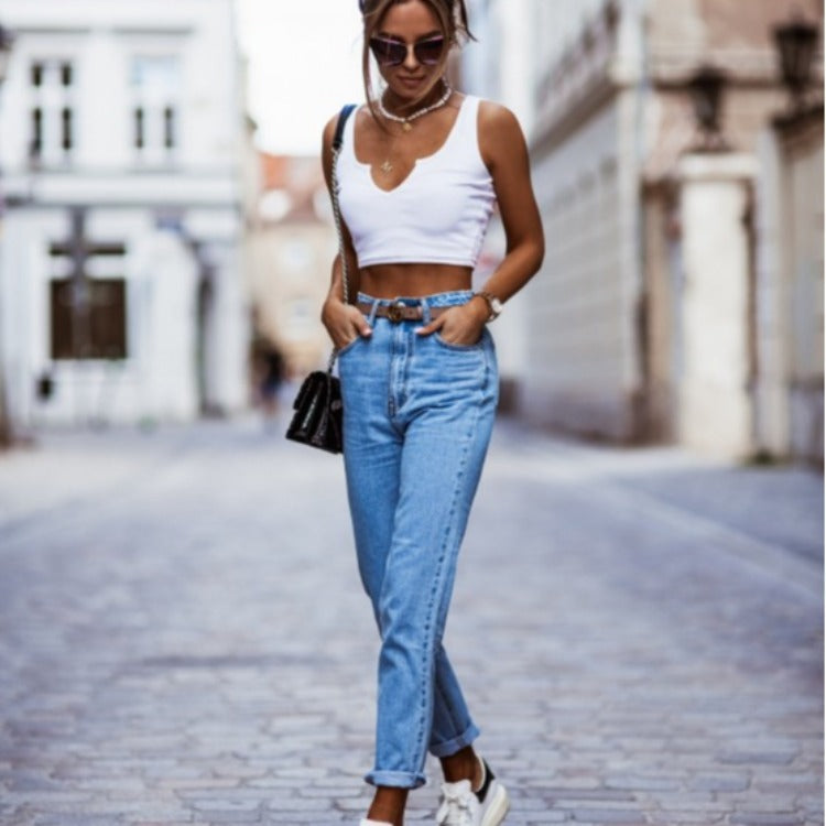 Casual Slim Trousers Womens Jeans