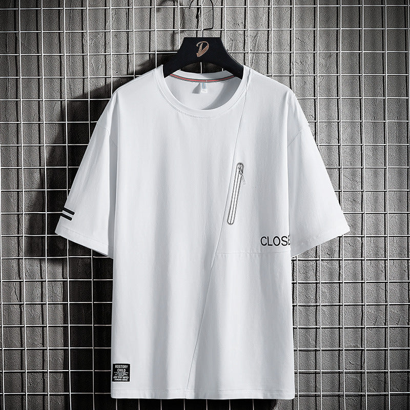 Men's T-Shirt Round Neck Simple Fashion