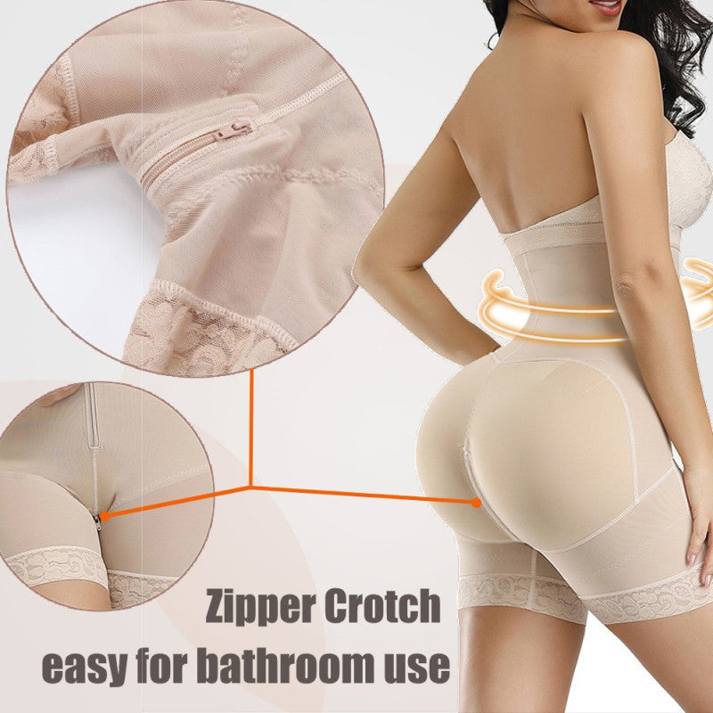 Bottom Zipper Waist And Hip Lift Tight Corset