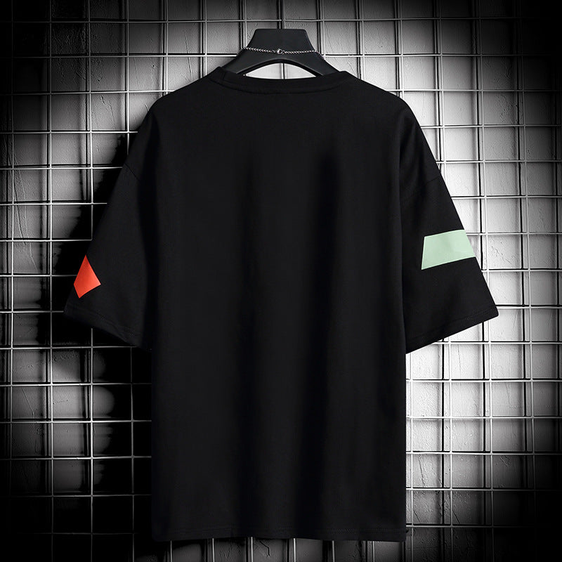 Loose Men's Half Sleeve Bottoming Top