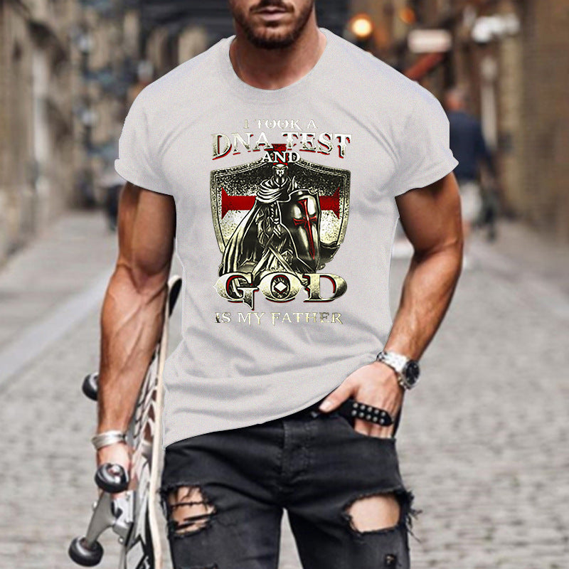 PB Di Moda Vintage Print Slim Short Sleeve