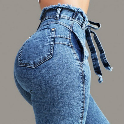 PB Di Moda Fashion Style Fringed jeans
