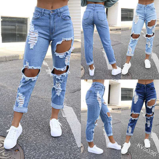 Fashion Personality Straight Jeans