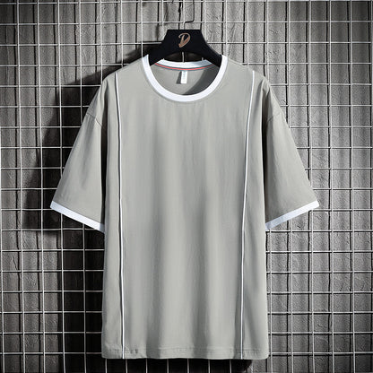 Round Neck Line Men's Casual Half Sleeve